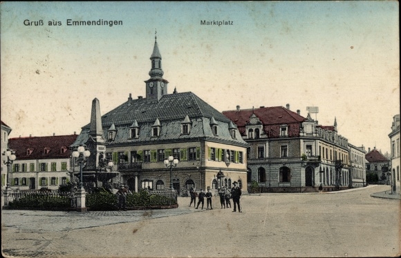 KP Emmendingen im Breisgau Baden, rynek, pomnik