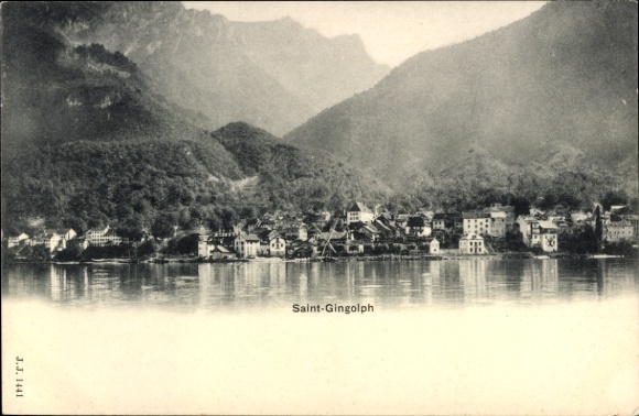 KP Saint Gingolph Canton Valais Szwajcaria, widok ogólny