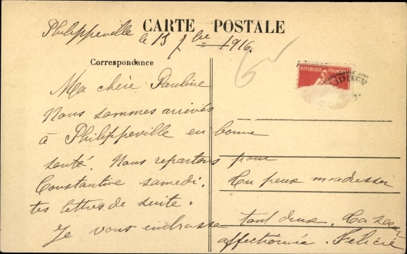 Ak Philippeville Skikda Algerije, Caserne d'Artillerie et la Mosquee