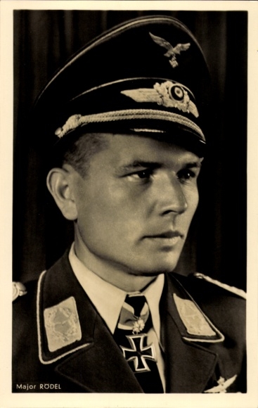 KP Major Gustav Rödel, Kawaler Krzyża Rycerskiego, Liście Dębu, Luftwaffe
