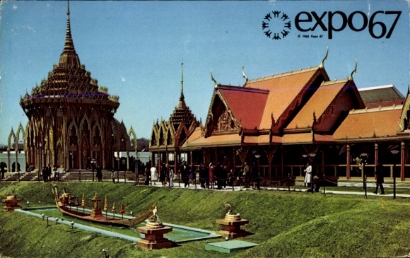 KP Montreal Quebec Kanada, Expo 1967, Pawilon Tajlandii, Ile Notre Dame