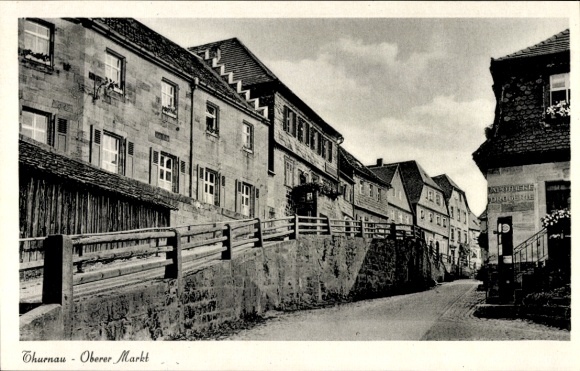 Postcard Thurnau in the Franconian Switzerland Bavaria, Oberer Markt