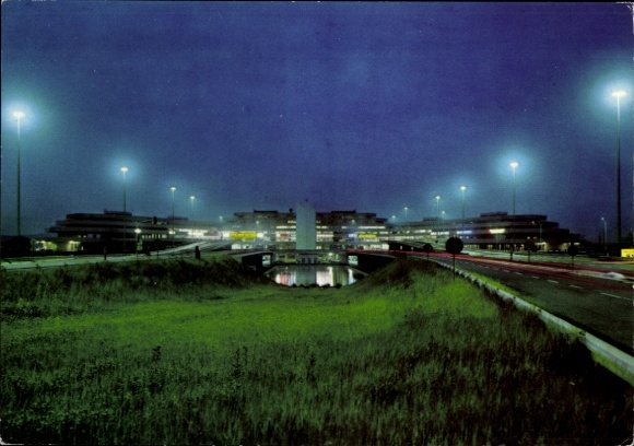 Ak Köln am Rhein, Flughafen, Straßenzuführung, Empfangsanlagen