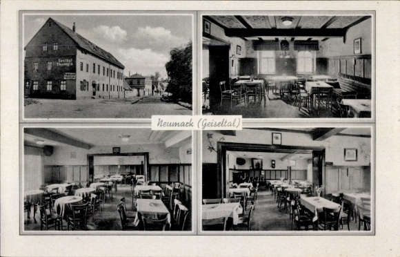 Ak Neumark im Geiseltal Braunsbedra im Saalekreis, Gasthof Thuringia