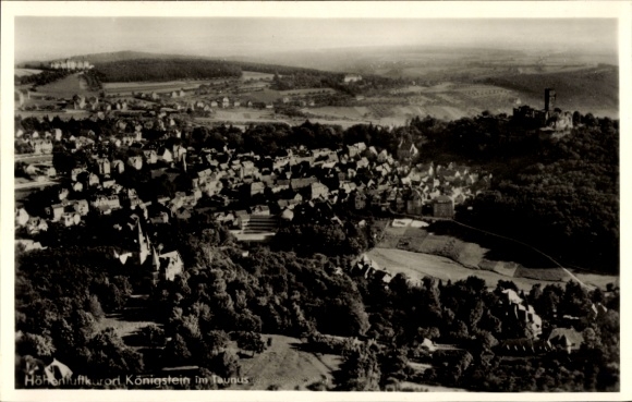 Postcard Königstein im Taunus, aerial photograph