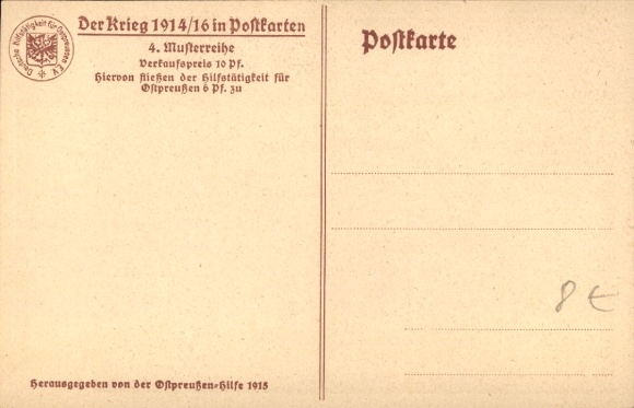 Artist Postcard Bauer, Karl, Field Marshal Paul von Hindenburg, portrait