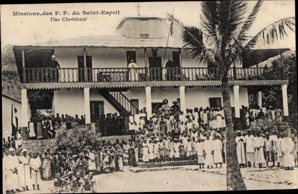 Postcard Mission of the Fathers of the Holy Spirit, Mission Station