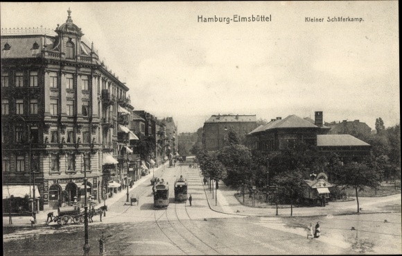 PC Hamburg Eimsbüttel, Kleiner Schäferkamp, trams