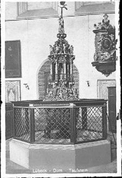16 Glas Negative Lübeck, Holstentor, Dom Innenansichten, Orgel, Marienbild, Chor