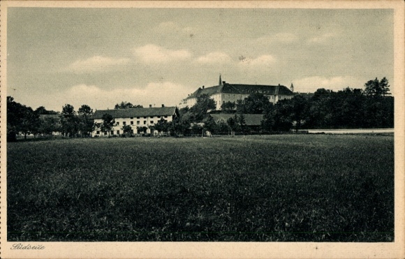 Postcard Zangberg in Upper Bavaria, Educational Institute St. Joseph of the Salesian Sisters, south side