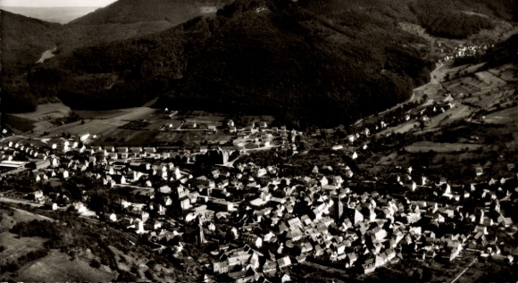 Postcard Annweiler am Trifels Pfalz, aerial photograph
