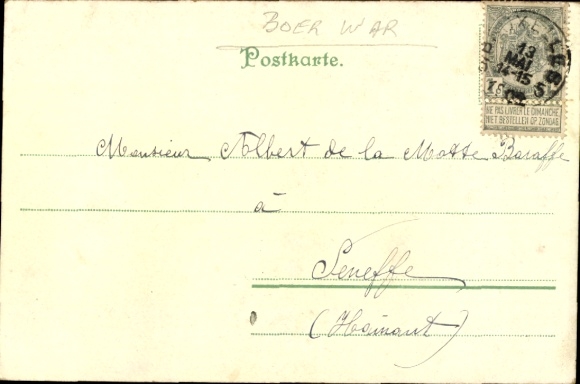Postcard Transvaal Telegram, Extra Edition, Here daily terrible beatings