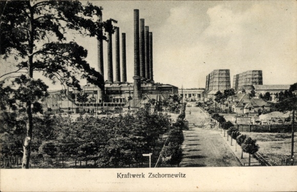 Ak Zschornewitz Gräfenhainichen in Sachsen Anhalt, Kraftwerk