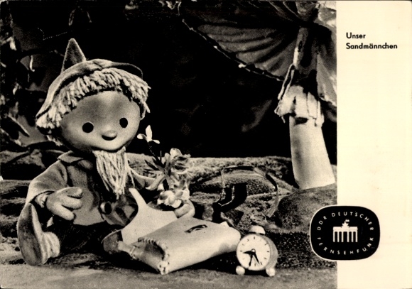 PC Our Sandman, Sandman, GDR children's television, alarm clock, mushroom, bag, S 8/63