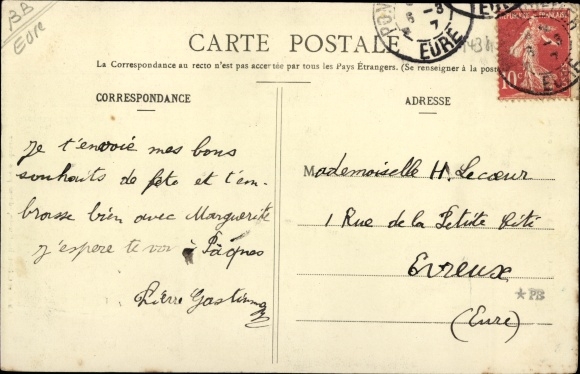 Postcard Corneville les Cloches Eure, Old Bridge of the Court of the Abbey