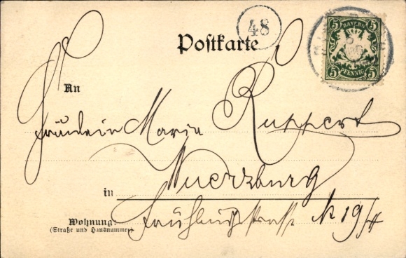 Postcard Bad Tölz in Upper Bavaria, view from Calvarienberg, river view, walk, landscape