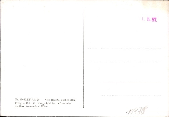 Postcard Pforzheim in the Black Forest, settlement Arlinger, aerial photograph