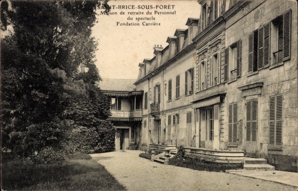 CPA Saint Brice sous Forêt Val d'Oise, Maison de retraite du Personnel, Fondation Carrière