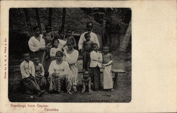 PC Colombo Ceylon Sri Lanka, family picture