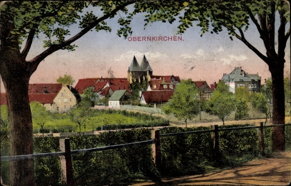 Postcard Obernkirchen in Schaumburg, view of the town