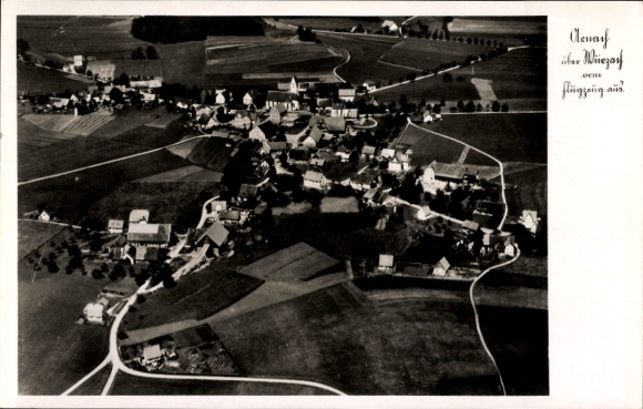 Postcard Arnach Bad Wurzach in Upper Swabia, aerial photograph