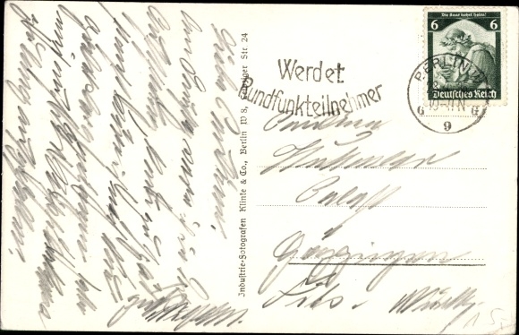 Postcard Exhibition The Miracle of Life, Berlin 1935, The Glass Man