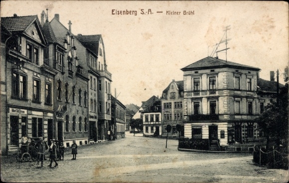 Postcard Eisenberg in Thuringia, Kleiner Brühl