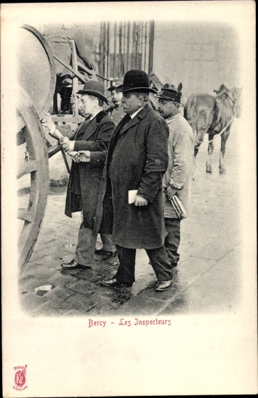 Postcard Paris XII Bercy, The Inspectors
