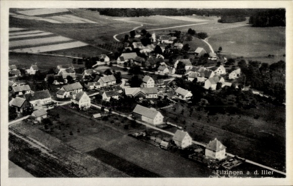 Ak Filzingen Altenstadt an der Iller, Fliegeraufnahme