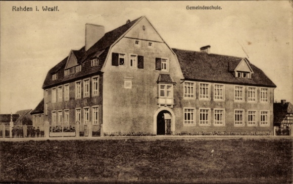 Ak Rahden in Westfalen, Gemeindeschule