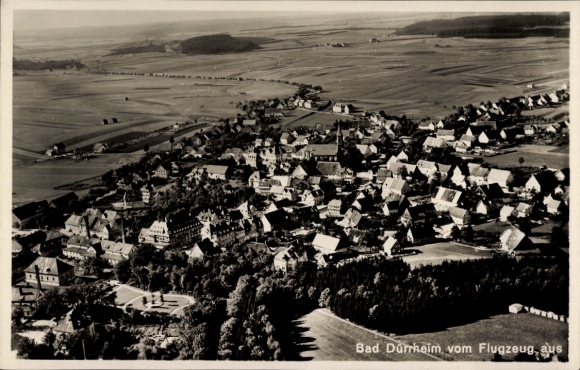 Ak Bad Dürrheim im Schwarzwald, Fliegeraufnahme