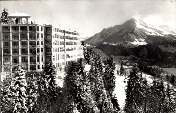 KP Leysin Canton of Vaud, śnieg, góry, hotel, Club Méditerranée