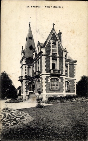Postcard Yvetot Seine Maritime, Villa Medolin