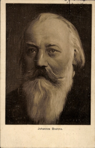 Artist Postcard Composer Johannes Brahms, portrait