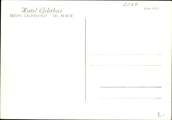 KP Berlin Wilmersdorf Grunewald, Hotel Gerhus