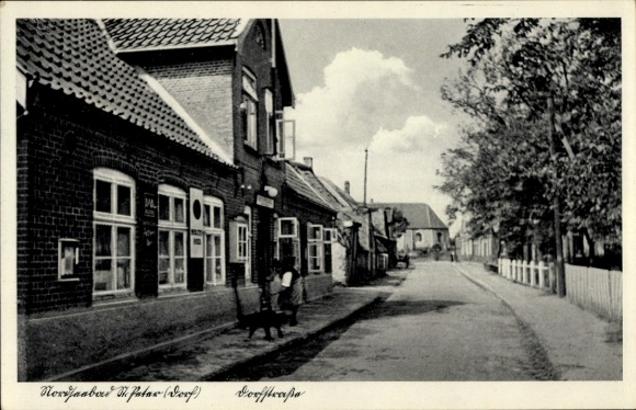 Ak Nordseebad Sankt Peter Dorf, Dorfstraße