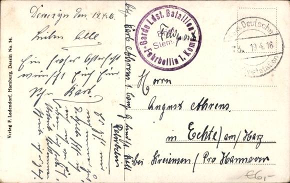 Artist Postcard Reich Chancellor von Bethmann Hollweg, portrait