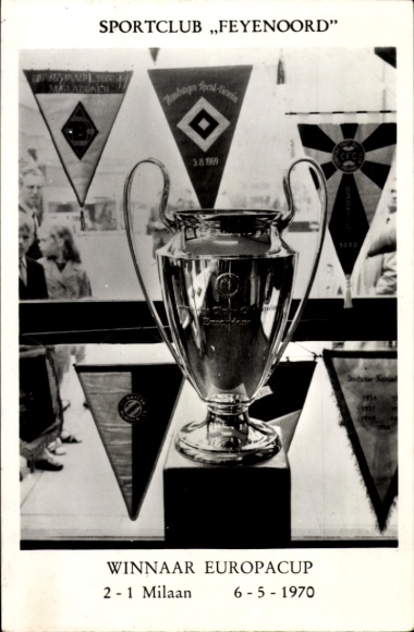 Postcard Sportclub Feyenoord, Winnaar European Cup 1970, Milaan