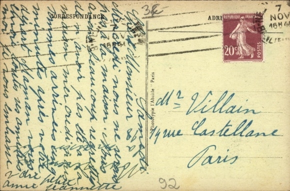 Ak Paris VIII Élysée, Panorama van Parijs, Avenue du Roule, Statue de Perronet, Arc de Triomphe, E