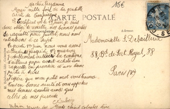 Postcard Colombes Hauts de Seine, Villa de la Reine Henriette
