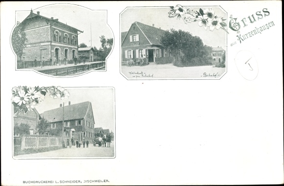 PC Kurtzenhouse Kurzenhausen Alsace Bas Rhin, train station, economy, street section
