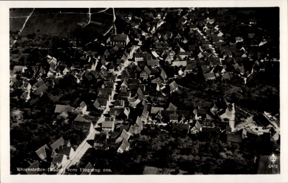 Postcard Ehrenstetten Ehrenkirchen im Breisgau, aerial photograph