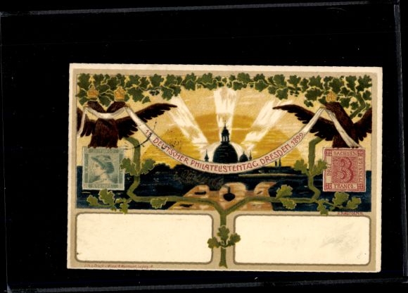 Postwaardestuk Ak PP 9 C108 04, 6e Duitse Filatelistendag 1899