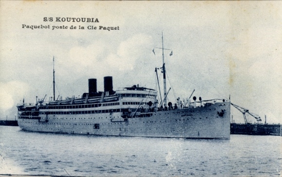 Ak Paquebot SS Koutoubia, Compagnie de Navigation Paquet