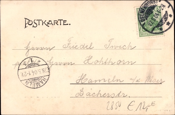 Postcard Stenum Ganderkesee Lower Saxony, megalithic graves