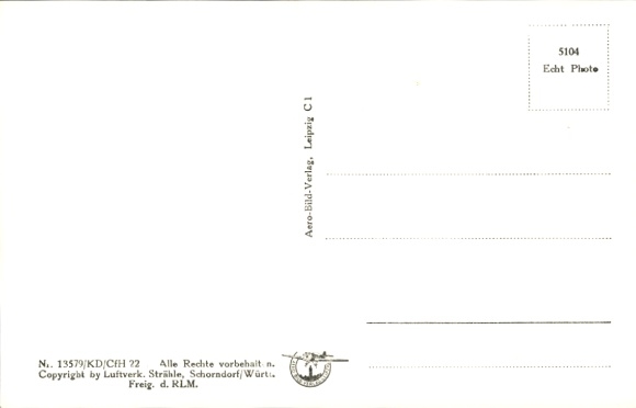 Postcard Eresing in Upper Bavaria, Archabbey of Saint Ottilien, aerial photograph
