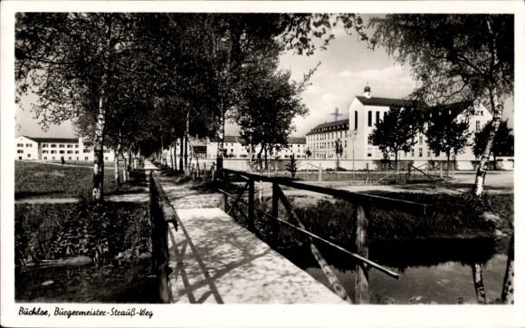 Postcard Buchloe im Allgäu, Bürgermeister-Strauß-Weg, Hospital