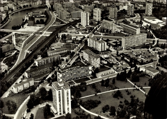 PC Berlin Tiergarten, aerial photograph, Hansaviertel