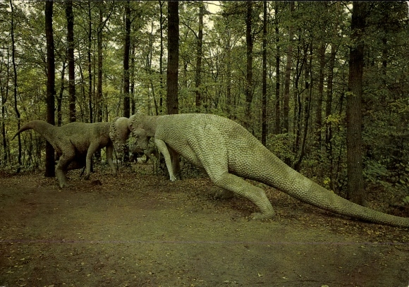 Ak Kleinwelka Bautzen in Lausitz, Dinosauruspark, Pachycephalosaurus