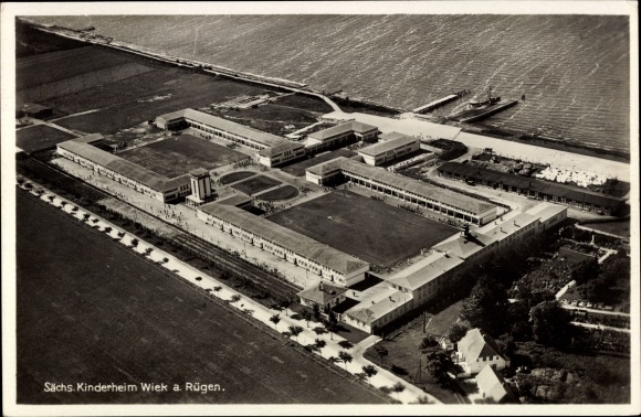 PC Wiek auf Rügen, Saxon children&#39;s home, aerial photograph